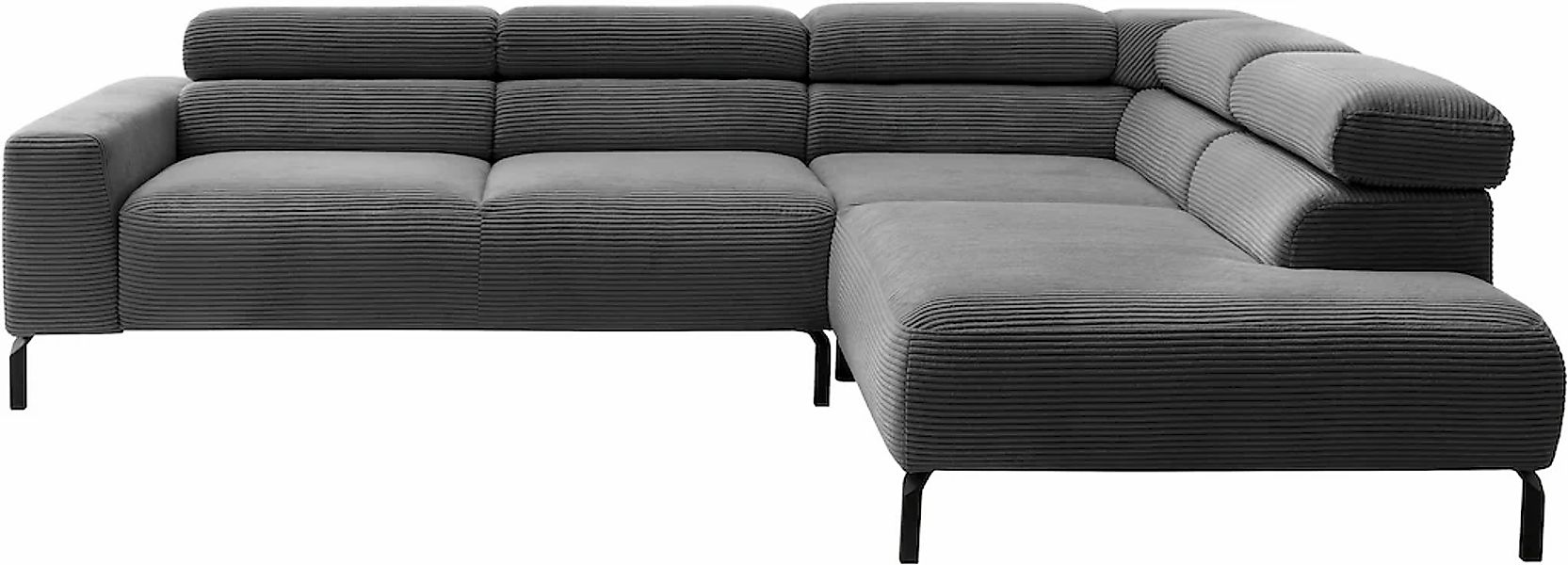 PLACES OF STYLE Ecksofa »Antonelli, L-Form, inkl. Kopfteilverstellung, Brei günstig online kaufen