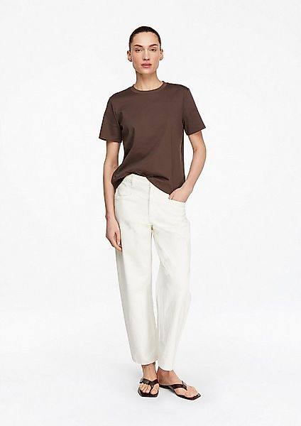 comma Weite Jeans Jeans-Hose Weiße Barrel-Leg-Denim im Relaxed Fit günstig online kaufen