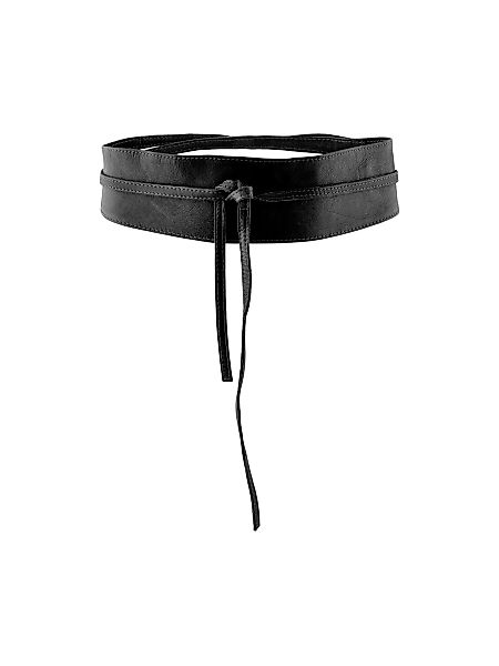 Pieces Vibs Leather Tie Waist Gürtel 75 cm Black günstig online kaufen