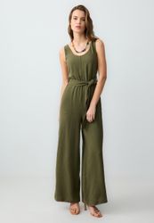 Jimmy Key Jumpsuit Gewebter Khaki-Overall günstig online kaufen