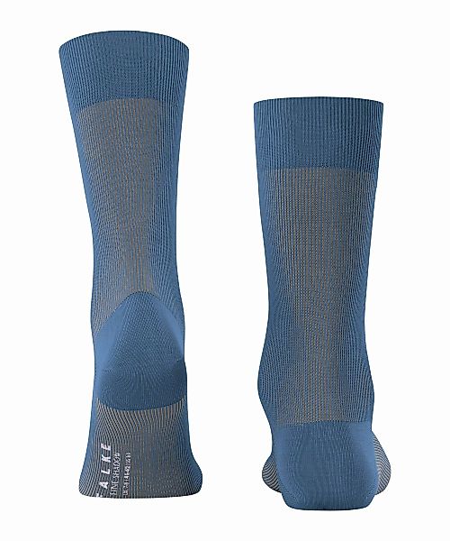 FALKE Fine Shadow Herren Socken, 39-40, Blau, Rippe, Baumwolle, 13141-68450 günstig online kaufen