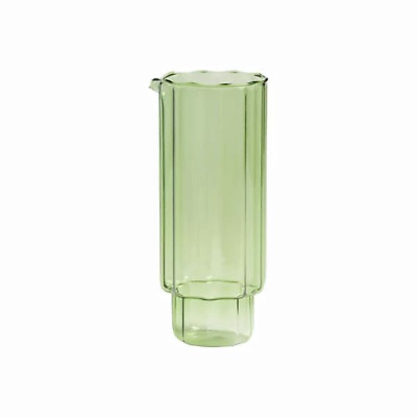 Karaffe Bloom glas grün / Glas - 0,9L / H 20,5 cm - & klevering - Grün günstig online kaufen