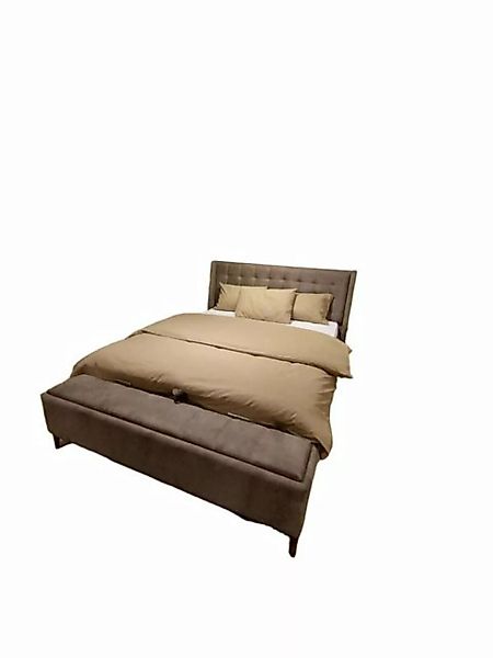JVmoebel Bett Schlafzimmer Luxus Bett Doppel Design (1-tlg., Bett, Bank), M günstig online kaufen