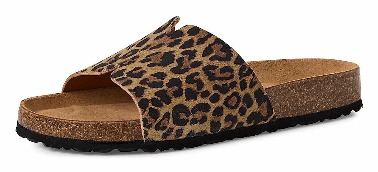 Tamaris Pantolette, Sommerschuh, Flats, Schlupfschuh mit breiter Bandage günstig online kaufen