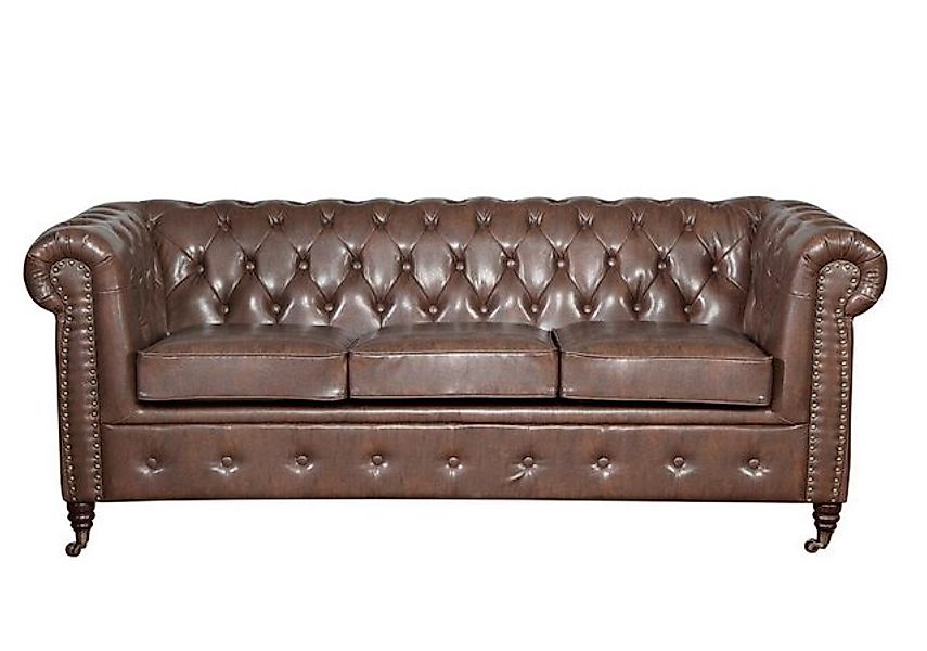 JVmoebel Sofa Designer Chesterfield Sofagarnitur Sofa Couch Polster Set 3+2 günstig online kaufen