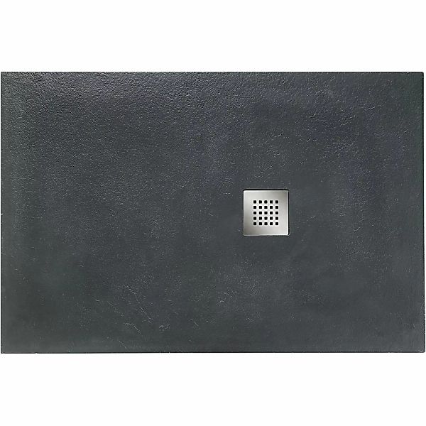 Ottofond Duschwanne Extraflach Strato Rechteck 140 cm x 80 cm Anthrazit günstig online kaufen