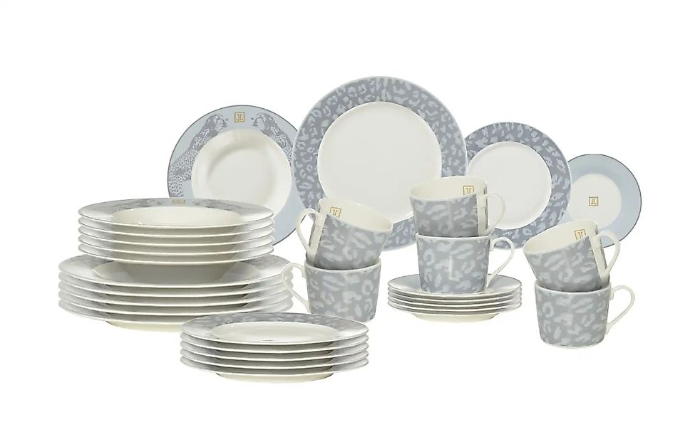 Jette Home Kombigeschirr  Jette ¦ blau ¦ Porzellan ¦ Maße (cm): B: 21 H: 25 günstig online kaufen