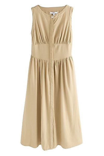 Next Midikleid Ärmelloses, tailliertes Button-down-Midikleid (1-tlg) günstig online kaufen