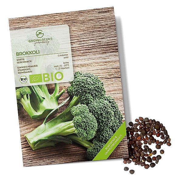 Growgreens Gemüsesamen BIO Brokkoli Samen (Calabrese) günstig online kaufen
