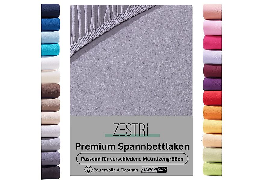 Zestri Spannbettlaken für Boxspringbett Wasserbett 140x200 180x200 cm Baumw günstig online kaufen