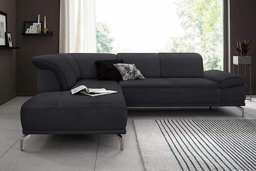 Home affaire Ecksofa "Caluna" Inkl.Sitztiefenverstellung, wahlweise mit Kop günstig online kaufen