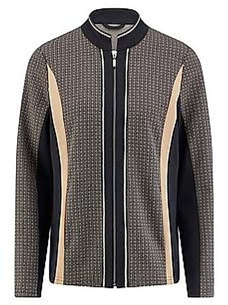 Jersey-Jacke Stehkragen Peter Hahn schwarz günstig online kaufen