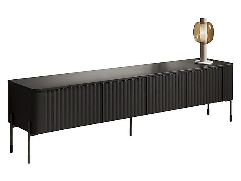 MIRJAN24 TV-Schrank Vera 190 (mit vier Drehtüren) Schwarze Metallfüße günstig online kaufen