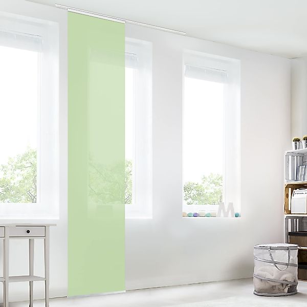 Bilderdepot24 Schiebegardine modern Flächenvorhang blickdicht Mint, günstig online kaufen