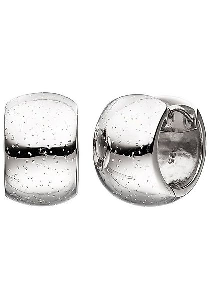 JOBO Paar Creolen, breit rund 925 Silber günstig online kaufen