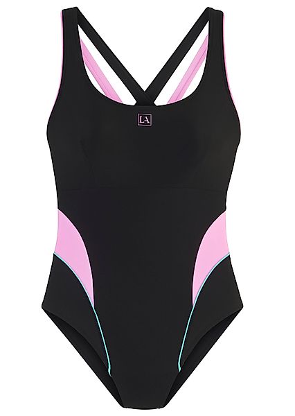 LASCANA ACTIVE Badeanzug mit modischer Rückenlösung günstig online kaufen