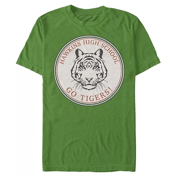 Netflix - Stranger Things - Hawkins Go Tigers - Männer T-Shirt günstig online kaufen
