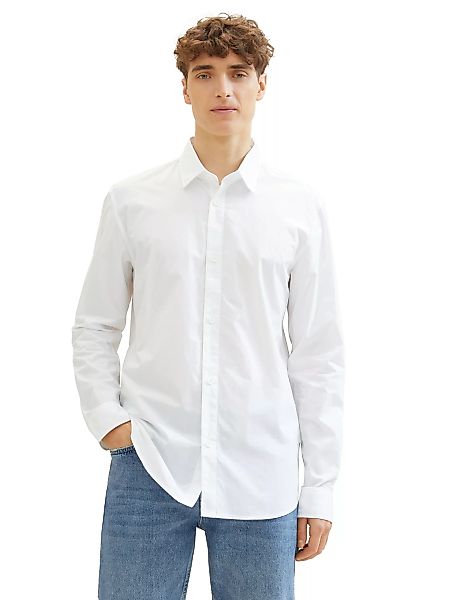 TOM TAILOR Denim Langarmhemd mit Knopfleiste günstig online kaufen