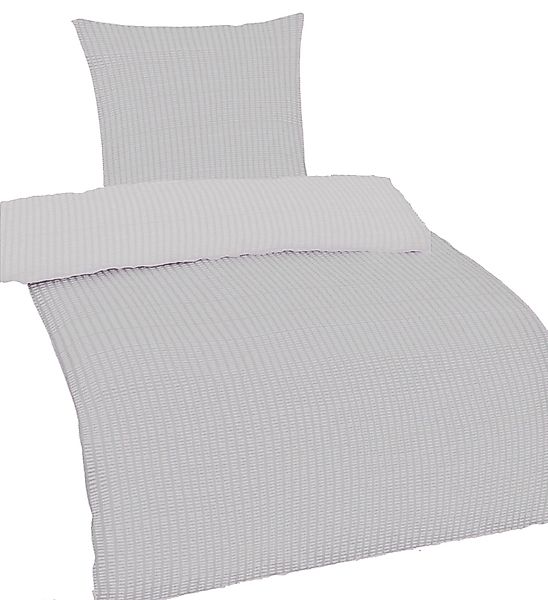 Casa Colori Bettwäsche Seersucker 135x200 Reißverschluss günstig online kaufen