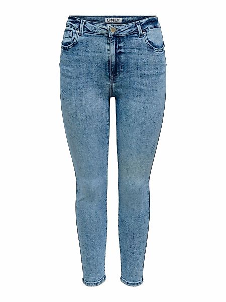ONLY Skinny-fit-Jeans "ONLPOWER MID WASIST PUSH UP AZ" mit Destroyed-Detail günstig online kaufen