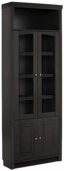 Home affaire Bücherregal "Soeren Vitrine mit 2 Glastüren, Breite/Tiefe: 80/ günstig online kaufen