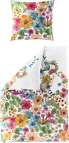 BIERBAUM Bettwäsche Bettwäsche, Mako-Satin, 2 teilig, günstig online kaufen