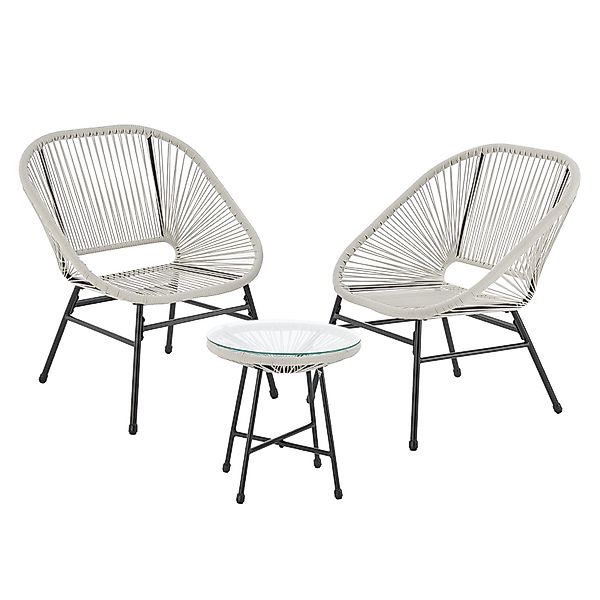 SVITA Balkonset TULUM, (Set, 3-teilig), Garten-Möbel, günstig online kaufen