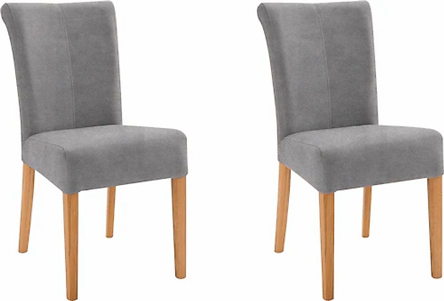 Home affaire 4-Fußstuhl »Barcelona« (Set) 2 Stk.Stuhlbeine aus Massivholz, günstig online kaufen