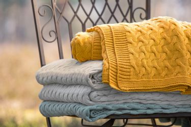 IBENA Wolldecke "Strickdecke Somero" Strickmuster, Kuscheldecke günstig online kaufen
