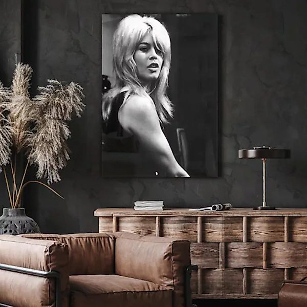 queence Acrylglasbild "Nero", Schwarz-Weiß, Brigitte Bardot, Fine Art-Print günstig online kaufen