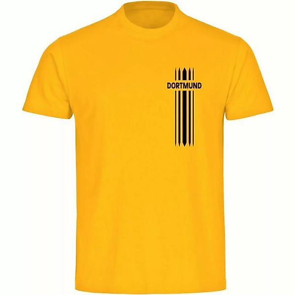 multifanshop T-Shirt Herren Dortmund - Streifen - Männer günstig online kaufen