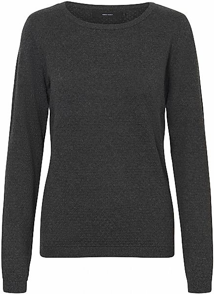 Vero Moda Rundhalspullover "VMCARE STRUCTURE LS O-NECK BLOUSE", aus Bio-Bau günstig online kaufen