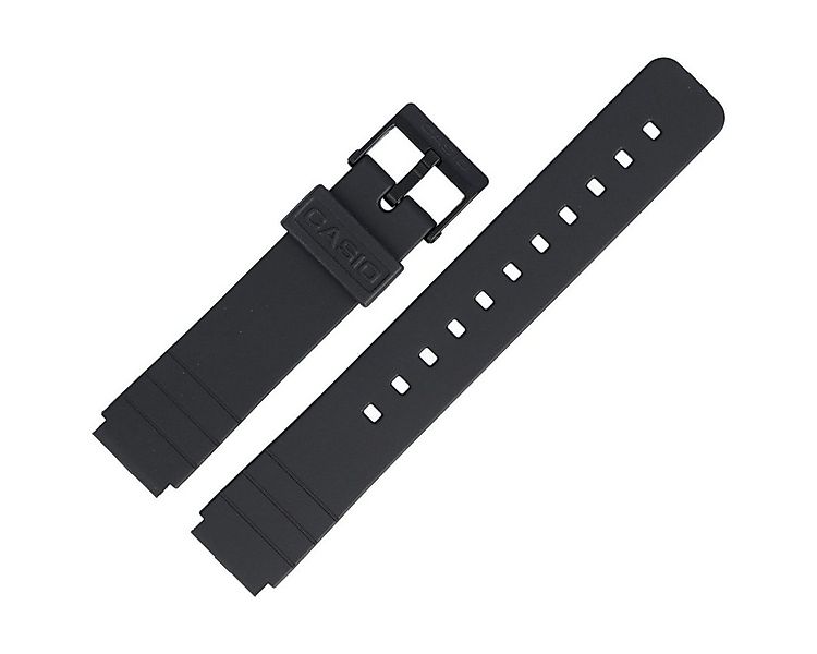 CASIO Uhrenarmband 16mm Kunststoff Schwarz MQ-104 günstig online kaufen