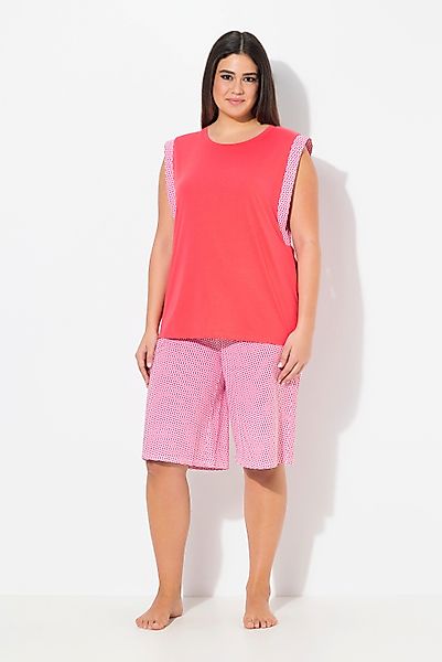 Ulla Popken Pyjama Shorty Zweiteiler Rundhals günstig online kaufen