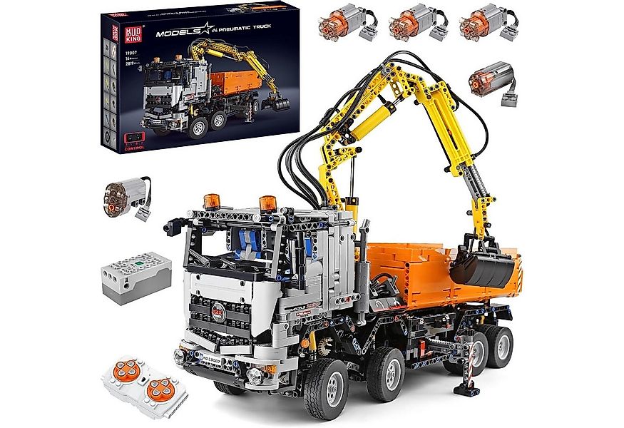 Mould King 19007 RC Pneumatischer Muldenkipper Konstruktionsspielsteine günstig online kaufen