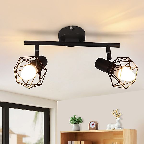 Nettlife Deckenstrahler Schwarz 2/3/4/5 Flammig Wohnzimmer günstig online kaufen