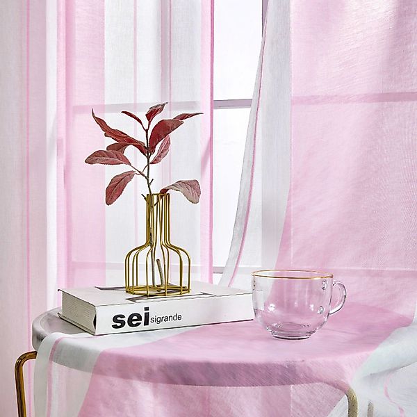 BYSURE Vorhang, Ösen (2 St), halbtransparent, günstig online kaufen