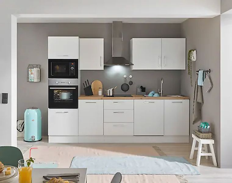 BASIC by Balculina Küchenzeile »Turin« Breite 280 cm, wahlweise mit E-Gerät günstig online kaufen