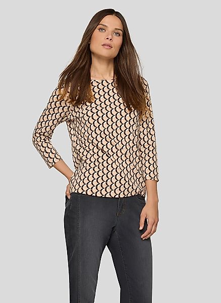 Rabe 3/4-Arm-Shirt mit All-Over Print günstig online kaufen