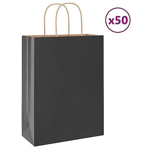 vidaXL Tragetasche, Papiertragetaschen 50 Stk. mit günstig online kaufen