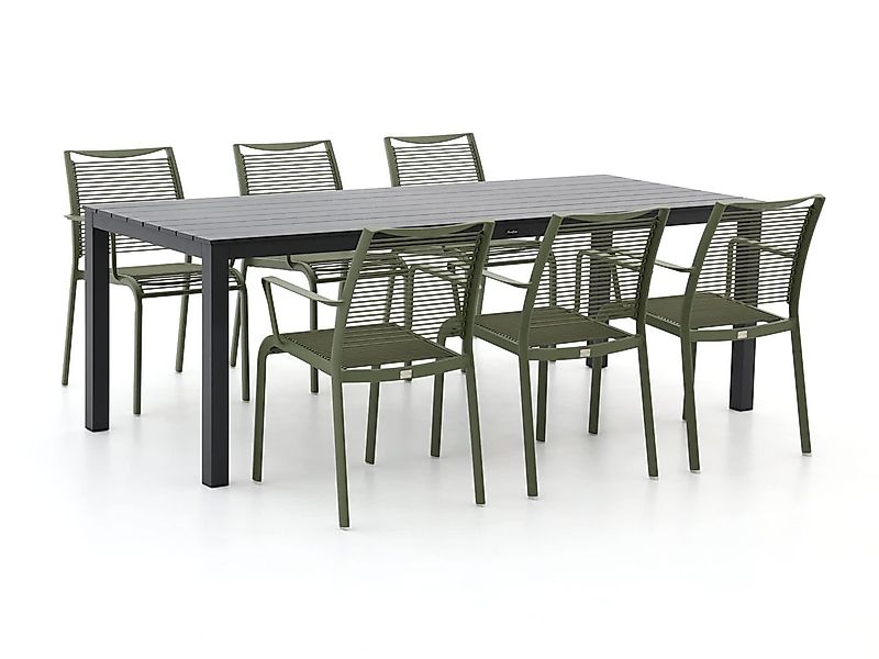Apple Bee Hawaii/Menzano 220 cm Gartenmöbel-Set 7-teilig stapelbar günstig online kaufen