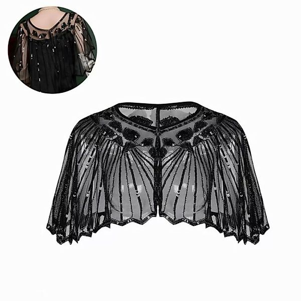 Lubgitsr Abendkleid Pailletten Schal und Wraps für Damen Elegantes Abend Ca günstig online kaufen