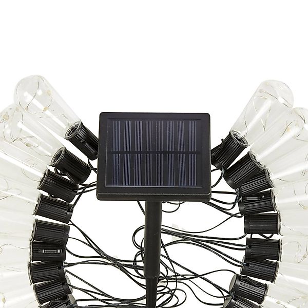 LED-Solar-Lichterkette DecoBulb, 20-flg., transparent, IP44 günstig online kaufen