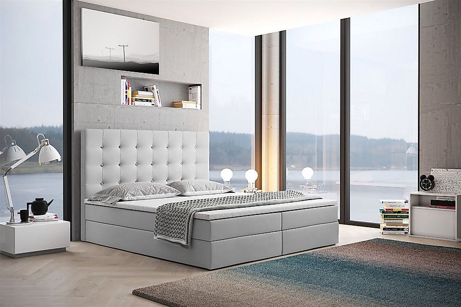 Fun Möbel Boxbett Schlafzimmerbett TRIANA Kunstleder Madryt (inkl. Bettkast günstig online kaufen