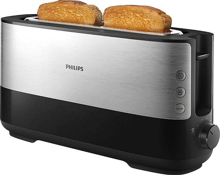 Philips Toaster "HD2692/90" 1 langer Schlitz für 2 Scheiben 950 W mit Aufwä günstig online kaufen