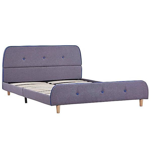 vidaXL Bett Bettgestell Hellgrau Stoff 140x200 cm günstig online kaufen