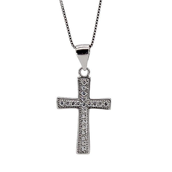ELLAWIL Silberkette Kette mit Kreuzanhänger Jesus günstig online kaufen