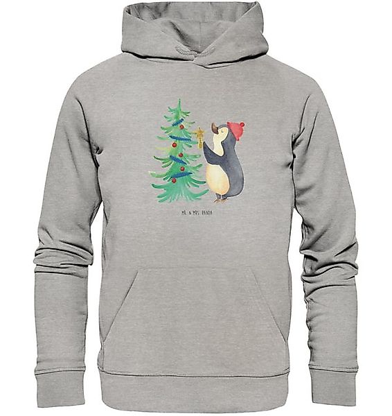 Mr. & Mrs. Panda Hoodie Pinguin Weihnachtsbaum Größe XXL - Heather Grey - G günstig online kaufen