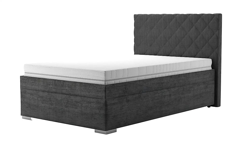 Polsterbett  Kelso ¦ schwarz ¦ Maße (cm): B: 131 H: 117 Betten > Polsterbet günstig online kaufen