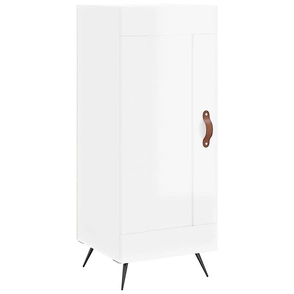 vidaXL Sideboard Hochglanz-Weiß 34,5x34x90 cm Holzwerkstoff 830414 günstig online kaufen